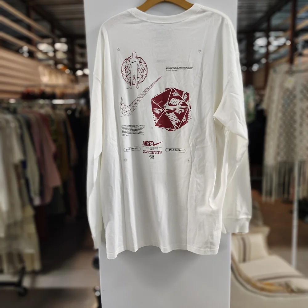 Nike Sportswear Max90 Long-Sleeve T-Shirt with Swooshtopia Graphic Size L | NWT - Picture 3 of 9
